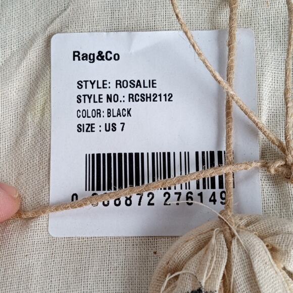 🎀2/$25🎀[H112] RAG & CO [ROSALIE] Black Block Heeled Sandal, Size 7 - Picture 15 of 16